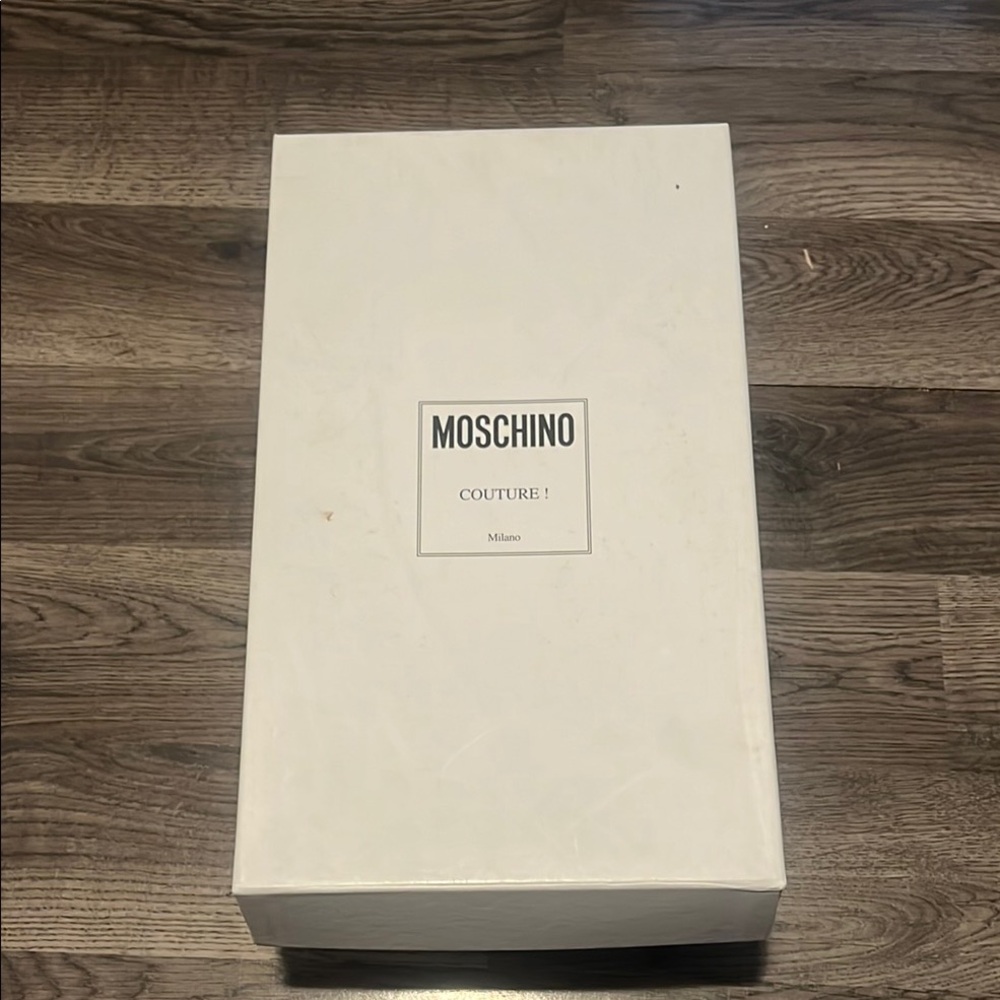Moschino White Shoe Box